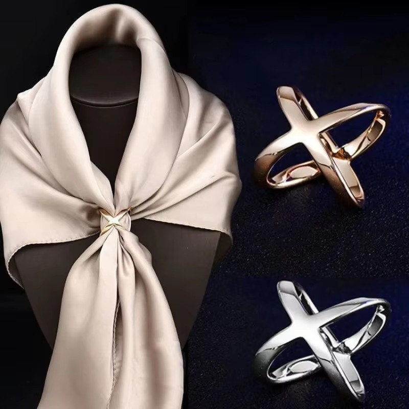 Silk Blouse - Wielofunkcyjna jedwabna klamra do szalika, ozdobny