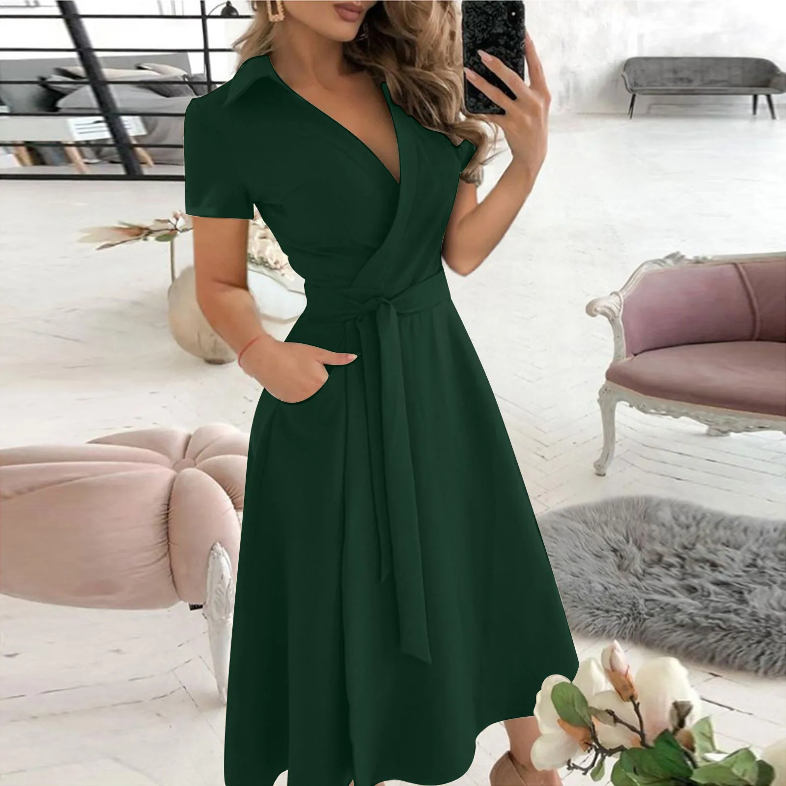 Wiosna Lato Moda Biuro Marszcz – Women'S Red Formal Wear recenzja i cena