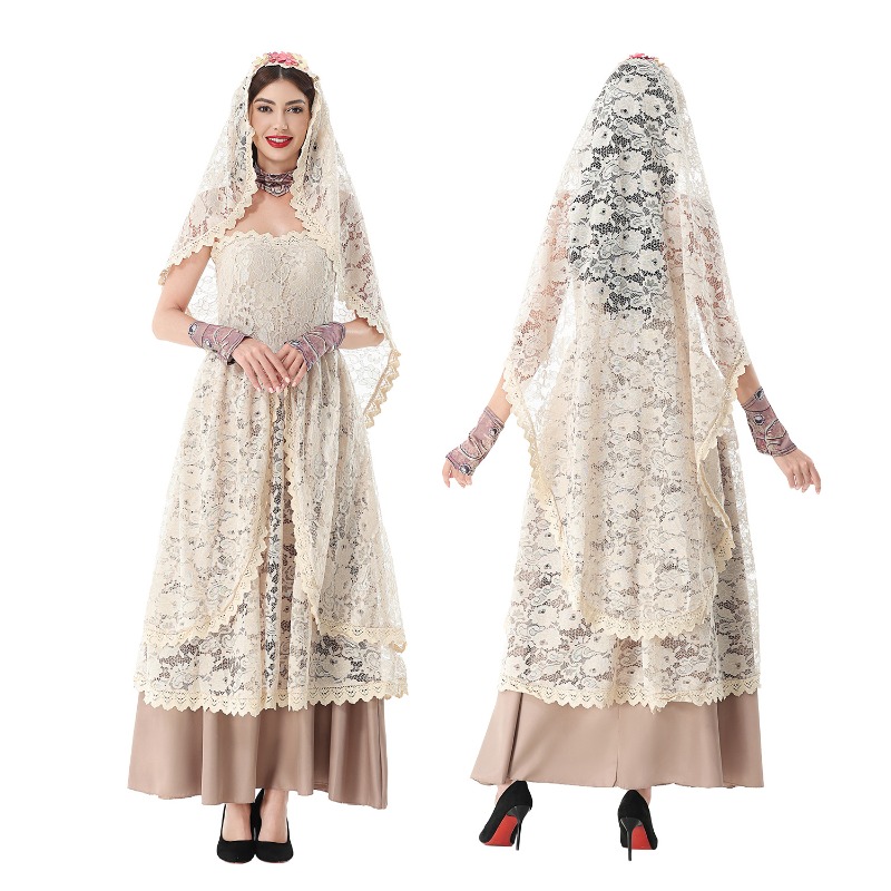 Damska, vintage sukienka maxi  – Wedding Dress recenzja i cena