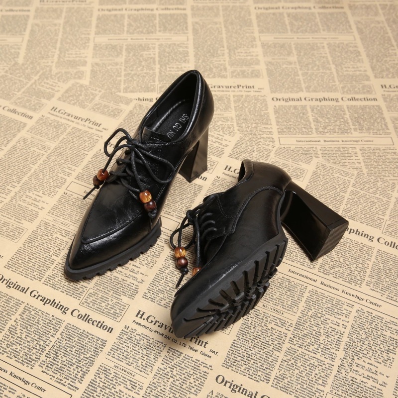 Retro czółenka damskie z paska – Pump Heel Block recenzja i cena