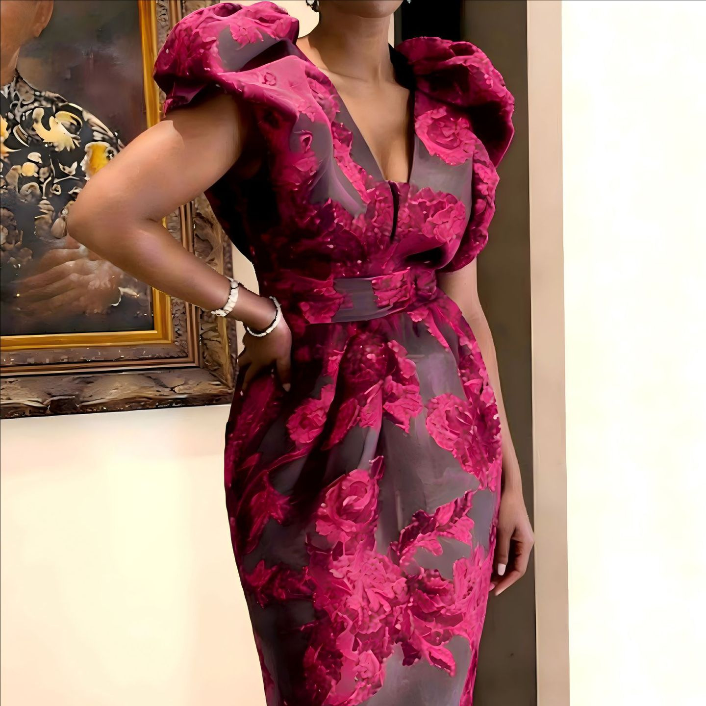 Sukienka koktajlowa QMANSHA Pl – Midi Dress recenzja i cena