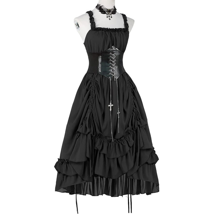 Damska Gotycka Sukienka Gorset – Midi Dress recenzja i cena