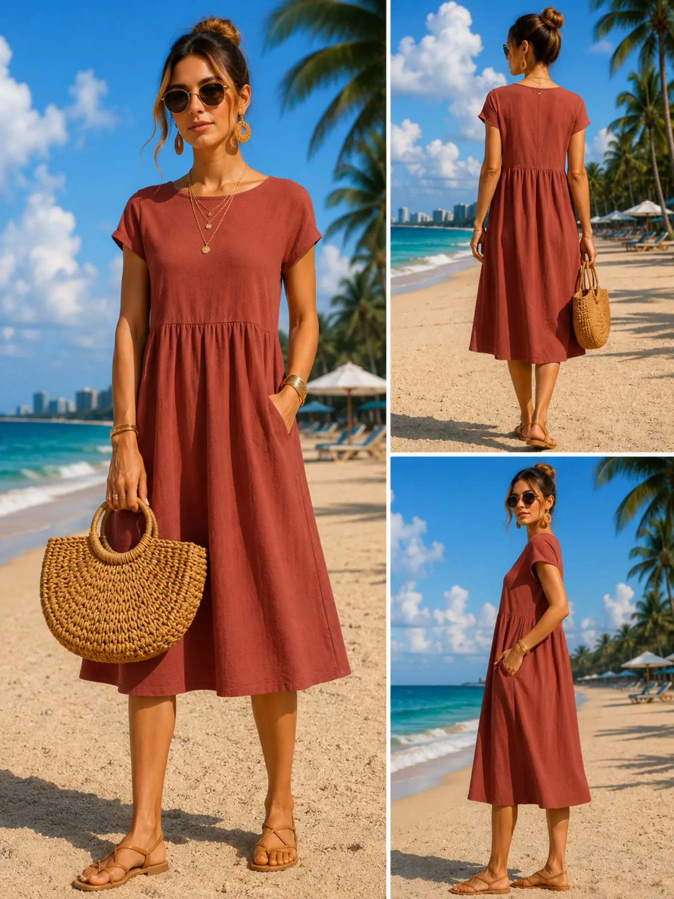 Damska, swobodna sukienka midi – Midi Dress recenzja i cena